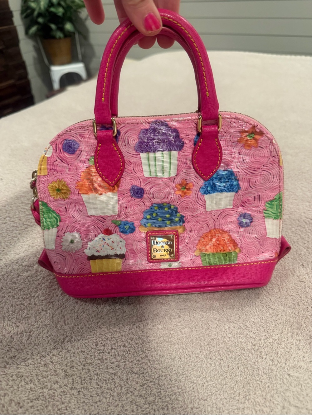 Dooney & Bourke Kids Hot Pink Cupcake Satchel